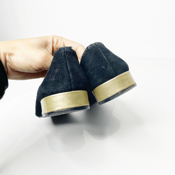 Jack Rogers Gabrielle Flat Loafer Women's Black Suede whipstitch tassel US 7 - Picture 7 of 7